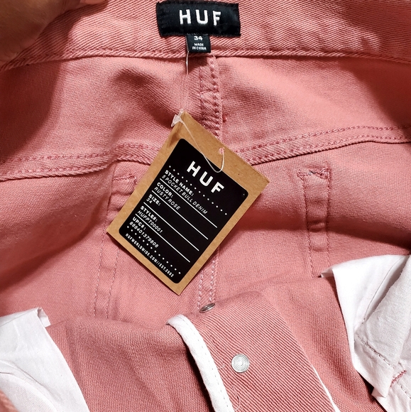HUF WORLDWIDE Men's 5 Pocket Bull Denim Jeans sz 34✨️🆕️ - Picture 8 of 9